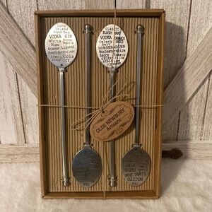 Towle Hand Stamped Cocktail Stirrers